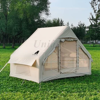 Автоматична голяма палатка за нощуване на открито, водоустойчив надуваема къща, семейни глампинговые палатки, 4 сезон