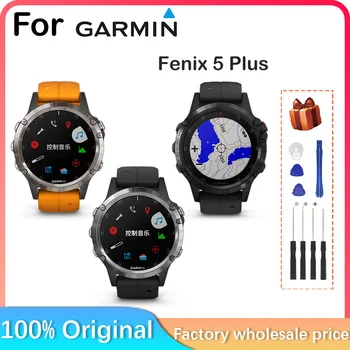 Новост за Garmin Fexni 5 Plus LCD екран 47 мм, Fenix 5 Plus, предния капак, дисплей, GPS, с интелигентни части за ремонт, за подмяна на