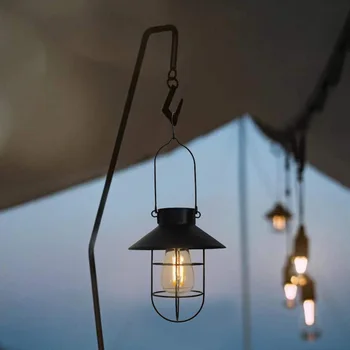Градинска лампа за къмпинг, Слънчева градинска лампа, домашна ретро-атмосфера, ръчна лампа, походный фенер, лампа за къмпинг, палатка