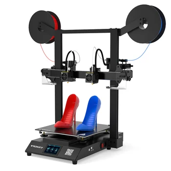 3D принтер Tronxy IDEX FDM ДЖЕМИНИ S многоцветен 2-те цветен независим двойна екструдер с 2 глави, голяма огледална копирни 3D печатна машина