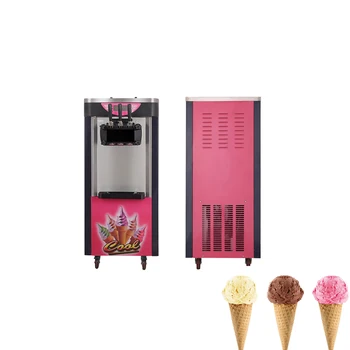 Нова машина за приготвяне на мек сладолед от неръждаема стомана, машина за приготвяне на кисело мляко и пломбира
