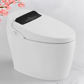 Събиране на електрически интелигентен тоалетна баня умни тоалетни с топъл удължава автоматично промиване на квадратна купата на тоалетната чиния
