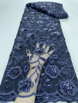Африканска лейси плат 2023 бродерия нигерийски дантела Кърпа Сватба с висококачествена френска тюлевая лейси плат за женски рокли