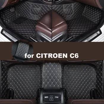 Автомобилни постелки Autohome за CITROEN C6 2005-2019 години на освобождаването, подобрена версия, аксесоари за крака, килими