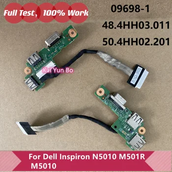 Истински за Dell Inspiron 15R M5010 N5010 Лаптоп USB VGA Платка и кабел 09698-1 48.4HH03.011 50.4HH02.201