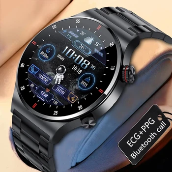 2023 Новите смарт часовници с Bluetooth-разговори, мъжки спортни фитнес-тракери, водоустойчив смарт часовник с голям екран с висока разделителна способност за телефон Huawei / Xiaomi + кутия