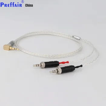 1БР 4,4 мм XLR 2,5 mm 3,5 мм 99% чисто сребро 8-жилен кабел за слушалки за Sony MDR-Z1R MDR-Z7 MDR-Z7M2 с винт за фиксиране