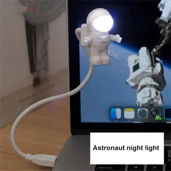 Led нощна светлина устойчив, лесен за употреба, мека вана, USB-захранване, нощна светлина във формата на астронавтите, мультяшная форма, лека нощ и за офис