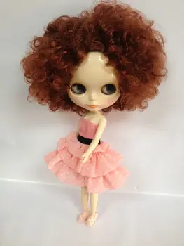 Червено-кафява кукла с голи коса, фабричная кукла, кукла с големи очи, модна кукла, подходяща за смяна на играчки BJD със собствените си ръце за момичета