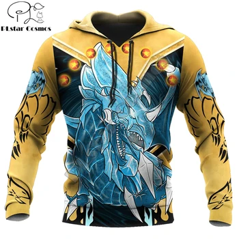 Красивите мъжки блузи и свитшоты с 3D принтом дракон от карикатура, есенна мъжки hoody с цип, ежедневни спортни дрехи DW832