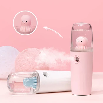 Преносим инхалатор нано-мъгла, USB-овлажнител, 30 мл хидратиращ крем за красота, пополняющий запаси от вода, мини-спрей за лице, отпариватель за лице