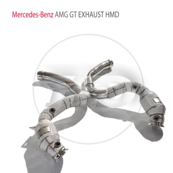 Автомобилни Аксесоари HMD Изпускателната Система е Високоефективна Канализация Тръба за Mercedes Benz AMG W205 C63S С Каталитичен Конвертор