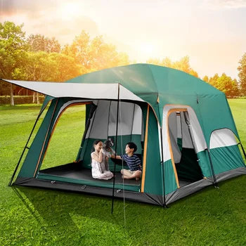 4-6 човека, градинска ветрозащитная семейна палатка за къмпинг, преносим палатка за къмпинг, туризъм, семейни разходки