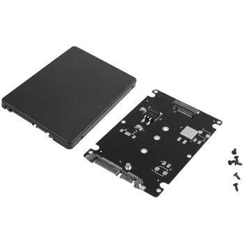 Черен конектор за ключове B + M, 2 М. 2 NGFF (SATA), SSD-диск на SATA 2,5, карта-адаптер с калъф