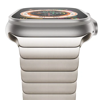 Кореа за Apple Watch Ultra band 49 мм 8 7 6 5 4 se 45 мм 41 мм 44 мм 40 мм Регулируема каишка от неръждаема стомана за iwatch 3 42 мм 38 мм