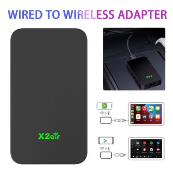 2air Безжична Мини Адаптер CarPlay Безжичен Android Автоматичен Ключ Apple Car Play Box за iOS и Android, WiFi Автоматично Свързване