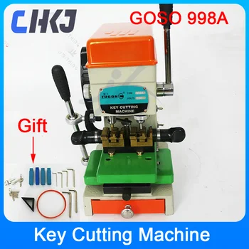 CHKJ за металообработващи машини за рязане на вертикални ключове GOSO 998A, универсална машина за копиране на ключове, шлосерски инструмент за автомобилни ключове