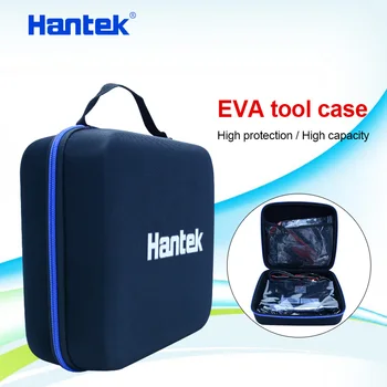 Hantek мрежест джоб EVA-куфар за инструменти, чанти за инструменти с висока степен на защита, черна многофункционална чанта за инструменти, чанта за носене 23*18*8* СМ EVA-чанта