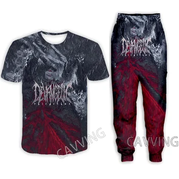 Ежедневни тениски с 3D-принтом Devangelic Rock + панталони, панталони за джогинг, костюми, дамски / мъжки комплекти дрехи за жени /мъже