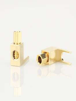 Висококачествени 24-КАРАТОВО златно покритие резервни части за ремонт на правоъгълен кабел динамиката на лопатчатый включете 4 бр.
