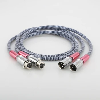 Аудио кабел Audiocrast XLR Аудио, посеребренный hifi аудио кабел XLR 1 м, аудио кабел xlr за видео 1,5 м