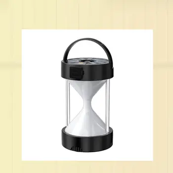 Лампа във формата на пясъчен часовник, матова текстура ABS, уличен фенер, по-голям капацитет, магнитна структура, туризъм лампа, оборудване за къмпинг лампа за палатка, led