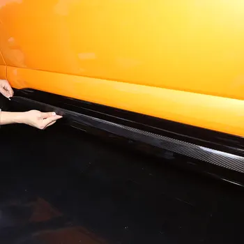 За Lamborghini URUS 2018-2021, странични декоративни ленти на вратите на автомобила от този въглеродни влакна, накладки, стикер на външни автомобилни аксесоари