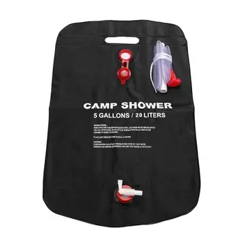 Слънчевата туристическа чанта за душата, 5 литра, преносима сгънати, запечатани, дълъг живот, за отопление на лагер баня, чанта за къмпинг, пътуване, спорт