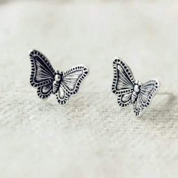 Обеци REETI butterfly в стил ретро, обеци от сребро 925 проба за жени, ефектни бижута Brincos Pendientes bijoux
