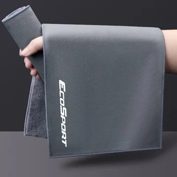 Кърпа за почистване от микрофибър, удебелена мека кърпа за сушене на кърпи за измиване на каросерията на автомобила Ford Ecosport, автомобилни аксесоари