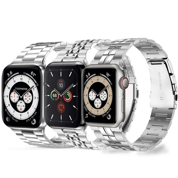 За Apple watch se каишка 44 мм 40 мм iwatch series 6 5 4 3 42 мм 38 мм адаптер за обновяване на каишка ултра-верижка от неръждаема стомана
