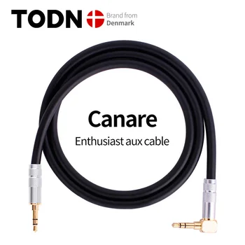 Canare Aux кабел 3.5мм жак-3,5 мм аудиокабельный конектор Кабел говорител за iPhone, компютърна авто високоговорител за iPad за Huawei, Xiaomi
