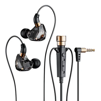 Слушалки за караоке-монитор Професионална мрежова слушалки за мониторинг, запис на живо пеене Компютърни ушите на Задните слушалки с дължина 3 м Кабел