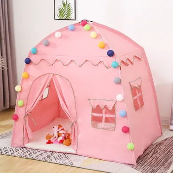 Детска палатка, игри къща, дом подарък принцеса рожден ден за момичета, играчка къщичка, детска къщичка на мечтите, малкият замък