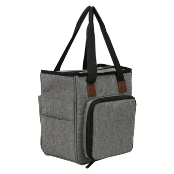 Преносима чанта за плетене, чанта за съхранение на инструменти за плетене на една кука с голям капацитет, калъф