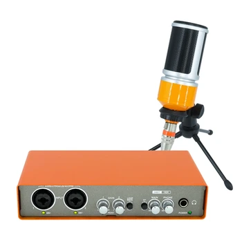 Професионален микрофон аудиоинтерфейс запис на аудио карта миксер за Професионална електрическа китара микшерная consol