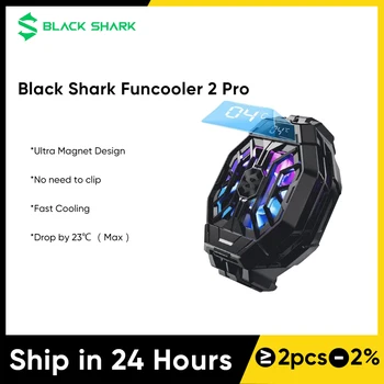 Black Shark FunCooler 2 Pro с дисплей на температурата на задната част на клипсе Забавни Cooler 2 Pro за Black Shark 4 / 5 / 5 Телефон Pro ROG 5