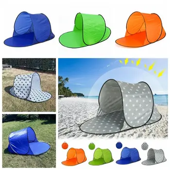 Автоматична UV-защитена Плажна палатка, Однослойная UV-защитена от Автоматична Всплывающая Палатка, Водоустойчив Ультралегкая Власатка палатка