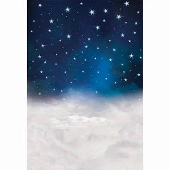 Фотографски фонове звезда, нощна сцена боке снимка фон с компютърна печат детски фонове за фото студио F-2743