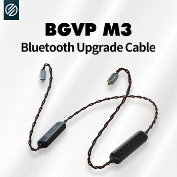 BGVP M3 Ture Безжичен Bluetooth-Съвместими 5.2 Бвп Мед Посеребренный кабел За слушалки Поддържа адаптивно кодиране SBC/AAC APTX