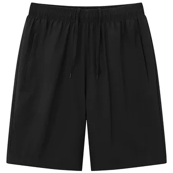 Летни ежедневни панталони на Черни пятиточечные топене, лятна дишащи спортни дрехи, мъжки къси панталони за джогинг, бодибилдинг, Pantalones Cortos