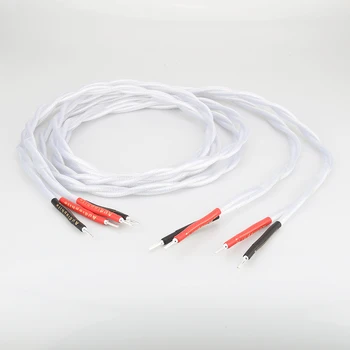 Audiocrast HI-End 7N посеребренный кабел за тонколони HI-FI, аудиофильский кабел за високоговорители, аудиоградный кабел за аудио системи