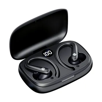 Безжична Bluetooth слушалка T30s, спортни тапи за уши за джогинг, удобен за носене, водоустойчива слушалки с дисплей на храна