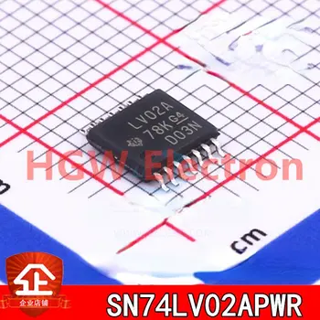 10 бр. Нов и оригинален SN74LV02APWR Ситопечат: Логически чип LV02A TSSOP14 IC SN74LV02APWR TSSOP-14 LV02A SN74LV02
