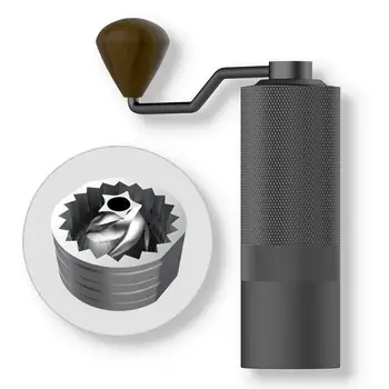 Кафемелачка с ръчно задвижване, домашна преносима италианска ръчна кафемелачка ръчно изработени, машина за мелене на сърцата от неръждаема стомана