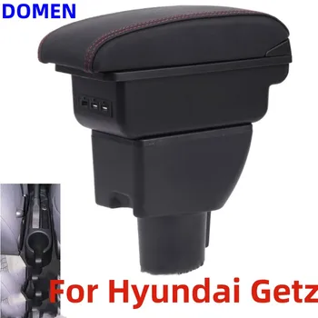За HYUNDAI Getz подлакътник за Hyundai Getz авто подлакътник, кутия за дооснащения, детайли, специален централна кутия за съхранение, автомобилни аксесоари LED USB
