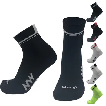 Нови чорапи за колоездене NW за мъже и жени, спортни чорапи, нескользящие дишащи чорапи за колоездене, спортни чорапи за състезания на открито