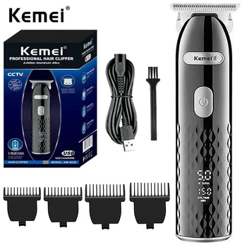 Kemei 5038 Професионален 3-Способи За Подстригване За Коса За Мъже Острието Може Да Бъде Нула Електрическа Машинка За Оформяне На Брада Мощна Машина За Косене На Косата