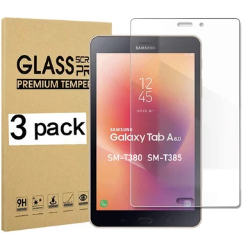 (3 опаковки) Закалено Стъкло за Samsung Galaxy Tab A 8.0 2017 SM-T380 SM-T385 T380 T385 Защитно фолио за екрана на таблета