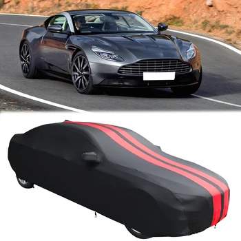 Универсална за Aston Martin DB11, сатен стрейчевая на вътрешния капак на колата, пылезащитная, изработени по поръчка, вътрешно защитно покритие на автомобила